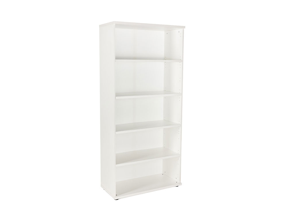 ARMARIO ROCADA CON CUATRO ESTANTES SERIE STORE 195X90X45 CM ACABADO BLANCO/BLANCO