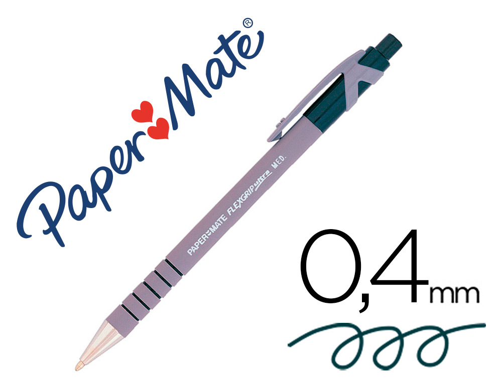 BOLIGRAFO FLEXGRIP RETRACTIL NEGRO