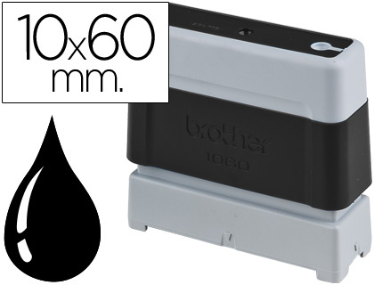 SELLO AUTOMATICO BROTHER 10 MM X 60 MM NEGRO