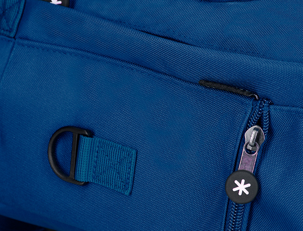MOCHILA ANTARTIK 2 ASAS Y BOLSILLOS EXTERIORES AZUL 300X115X390 MM