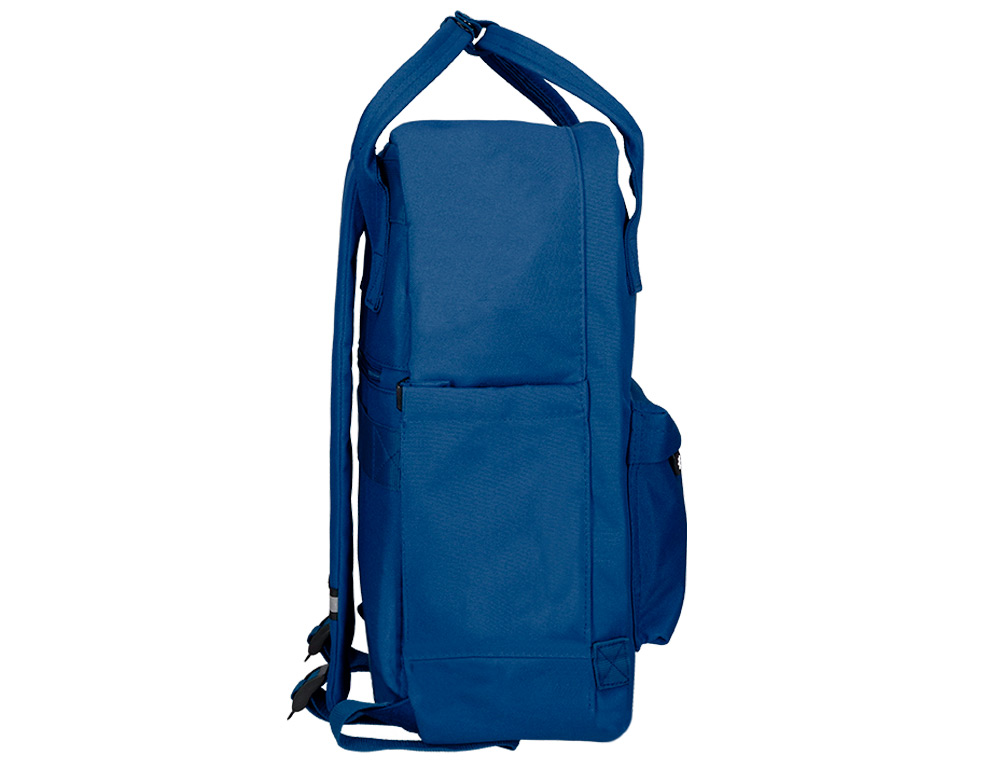 MOCHILA ANTARTIK 2 ASAS Y BOLSILLOS EXTERIORES AZUL 300X115X390 MM