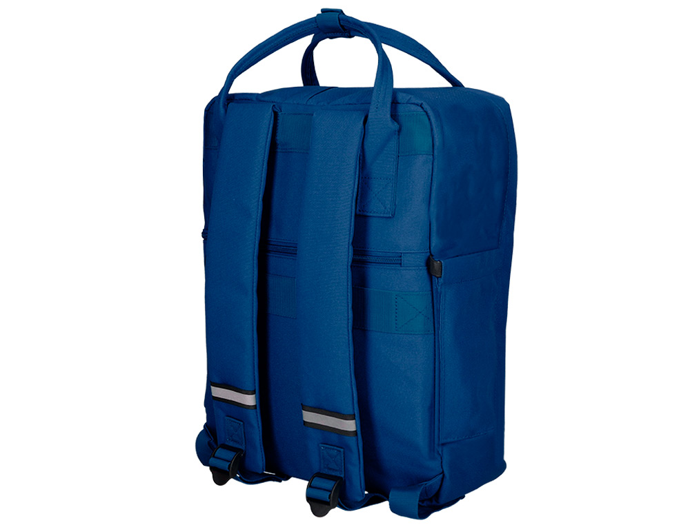 MOCHILA ANTARTIK 2 ASAS Y BOLSILLOS EXTERIORES AZUL 300X115X390 MM