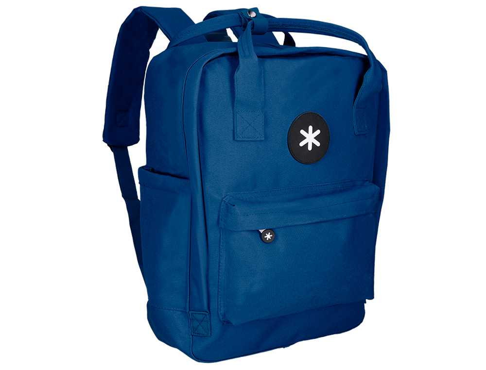 MOCHILA ANTARTIK 2 ASAS Y BOLSILLOS EXTERIORES AZUL 300X115X390 MM
