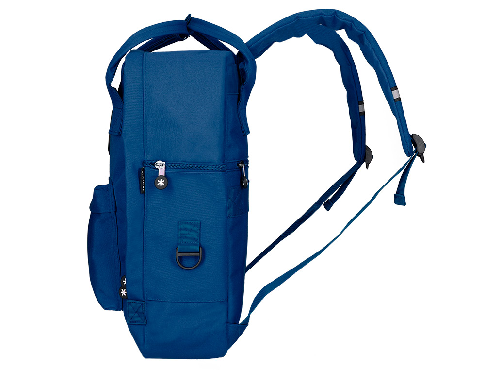 MOCHILA ANTARTIK 2 ASAS Y BOLSILLOS EXTERIORES AZUL 300X115X390 MM