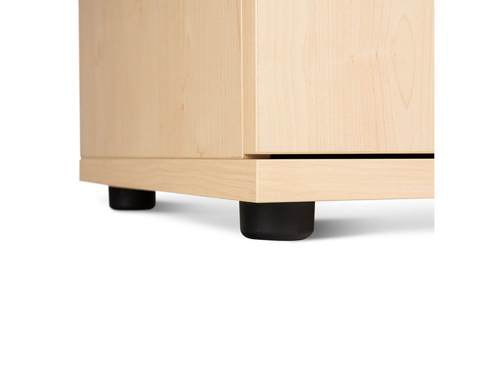 ARMARIO ROCADA CON DOS CAJONES SERIE STORE 78X90X45 CM ACABADO AN02 GRIS/GRIS