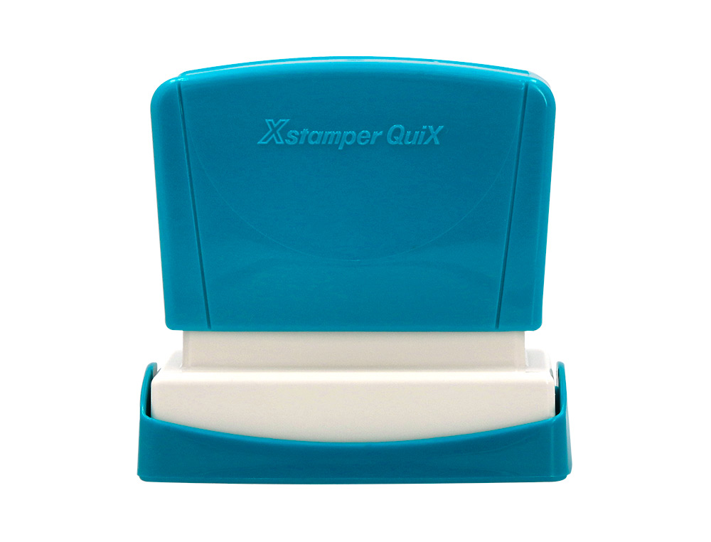 SELLO X'STAMPER QUIX PERSONALIZABLE COLOR AZUL MEDIDAS 24X49 MM Q-12
