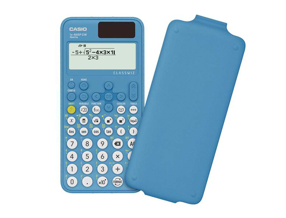 CALCULADORA CASIO FX-85SP CW IBERIA SOLAR CIENTIFICA +300 FUNCIONES 9 MEMORIAS 15+10+2 DIGITOS 16 MB FLASH CON TAPA
