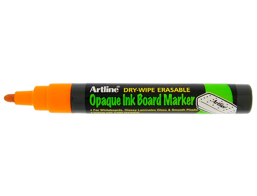ROTULADOR ARTLINE PIZARRA EPD-4 COLOR NARANJA FLUORESCENTE OPAQUE INK BOARD PUNTA REDONDA 2 MM