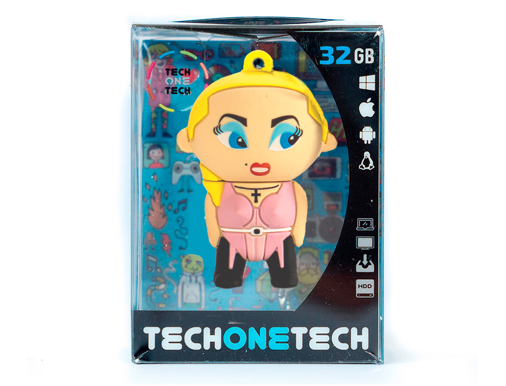 MEMORIA USB TECH ON TECH MADONA 32 GB
