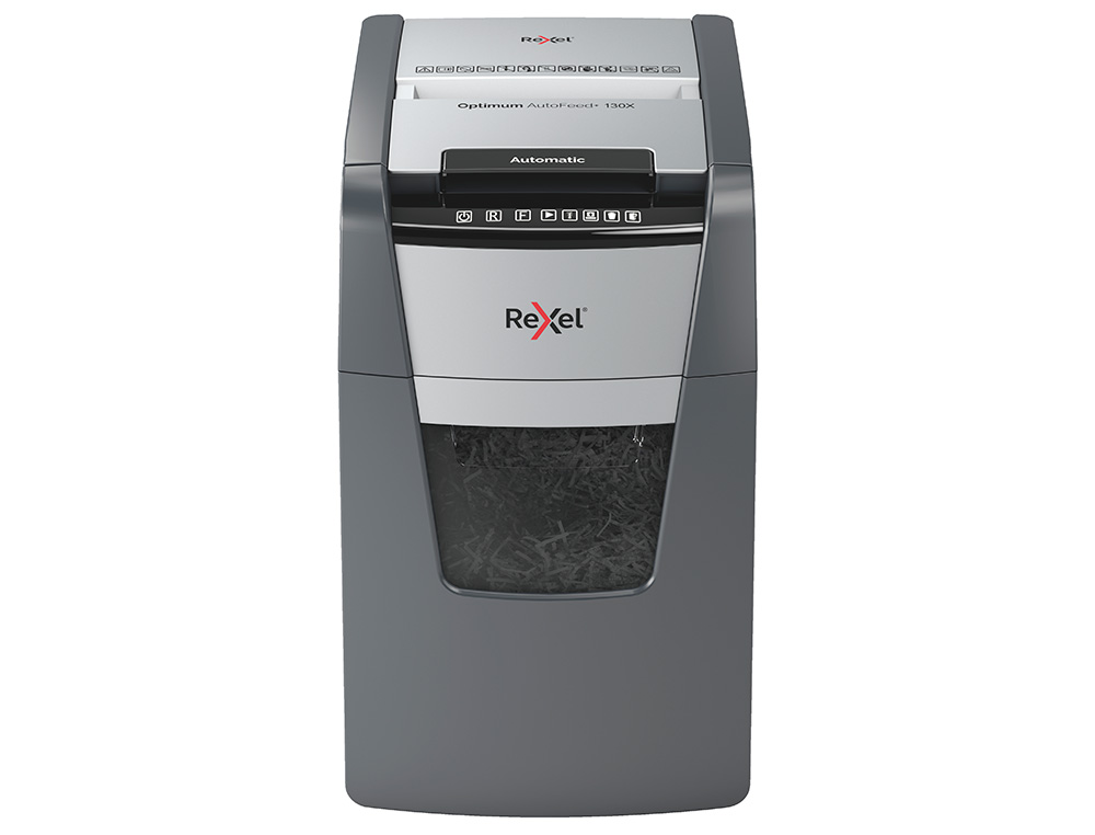 DESTRUCTORA DE DOCUMENTOS REXEL OPTIMUM AUTO+ 130X EU CAPACIDAD 130 HOJAS PARTICULAS DESTRUYE GRAPAS