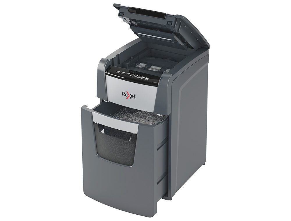DESTRUCTORA DE DOCUMENTOS REXEL OPTIMUM AUTO+ 130X EU CAPACIDAD 130 HOJAS PARTICULAS DESTRUYE GRAPAS