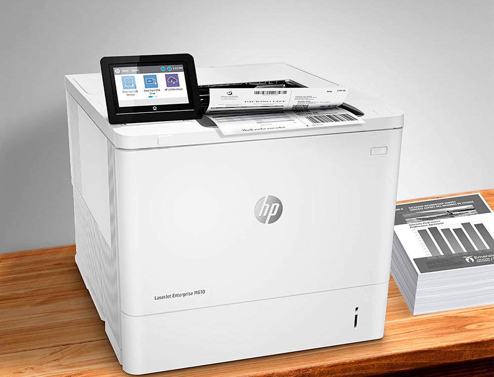IMPRESORA HP LASERJET ENTERPRISE M611DN MONOCROMO LASER DOBLE CARA 65 PPM WIFI BANDEJA ENTRADA 550 HOJAS