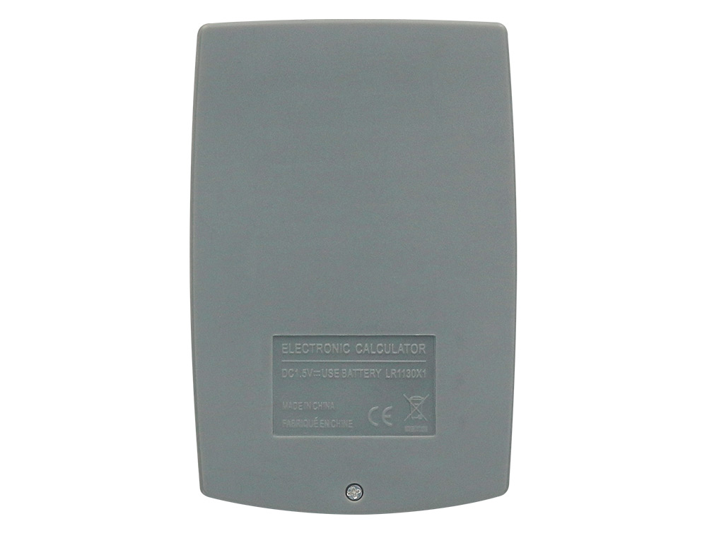 CALCULADORA LIDERPAPEL BOLSILLO XF03 8 DIGITOS PILAS COLOR GRIS 99X64X9 MM