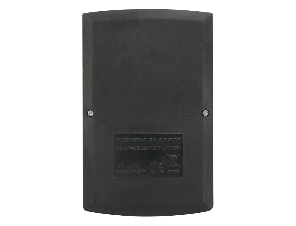 CALCULADORA LIDERPAPEL BOLSILLO XF05 8 DIGITOS SOLAR Y PILAS COLOR NEGRO 98X62X8 MM
