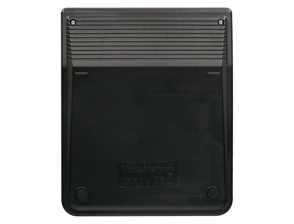 CALCULADORA LIDERPAPEL SOBREMESA XF16 8 DIGITOS SOLAR Y PILAS COLOR NEGRO 127X105X24 MM