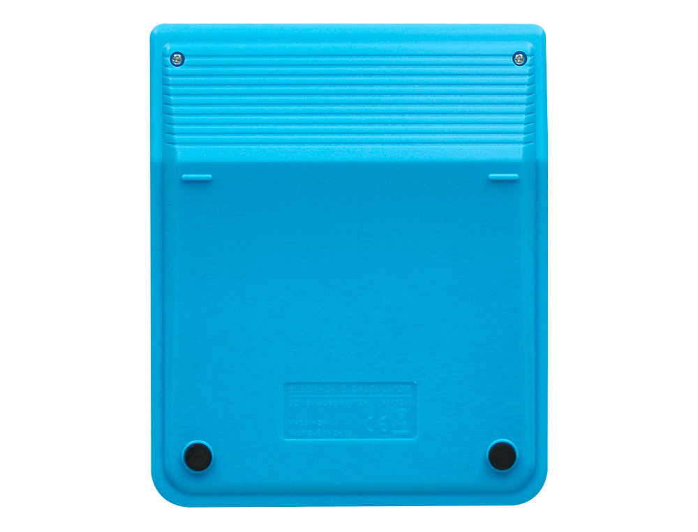 CALCULADORA LIDERPAPEL SOBREMESA XF21 10 DIGITOS SOLAR Y PILAS COLOR AZUL 127X105X24 MM