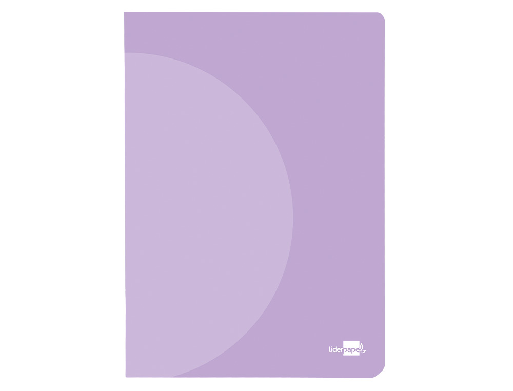 LIBRETA LIDERPAPEL 360 TAPA DE PLASTICO A4 48 HOJAS 90GR CUADRO 5MM CON DOBLE MARGEN COLORES PASTEL