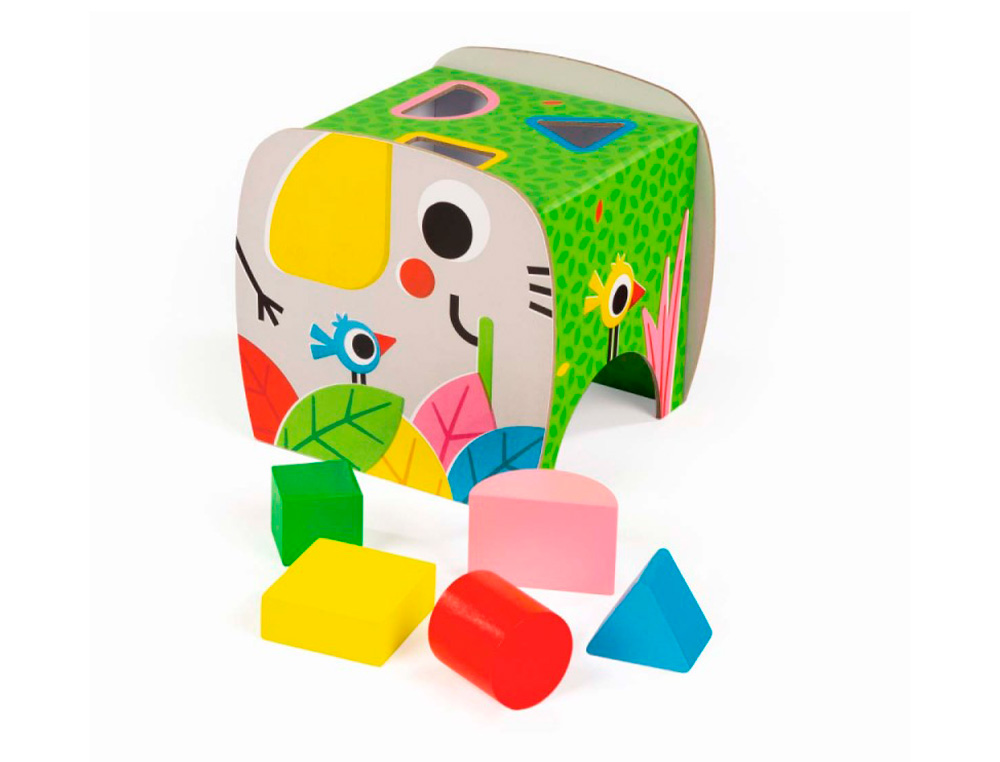 JUEGO DISET DE MESA ELEFANTE FORMAS GEOMETRICAS