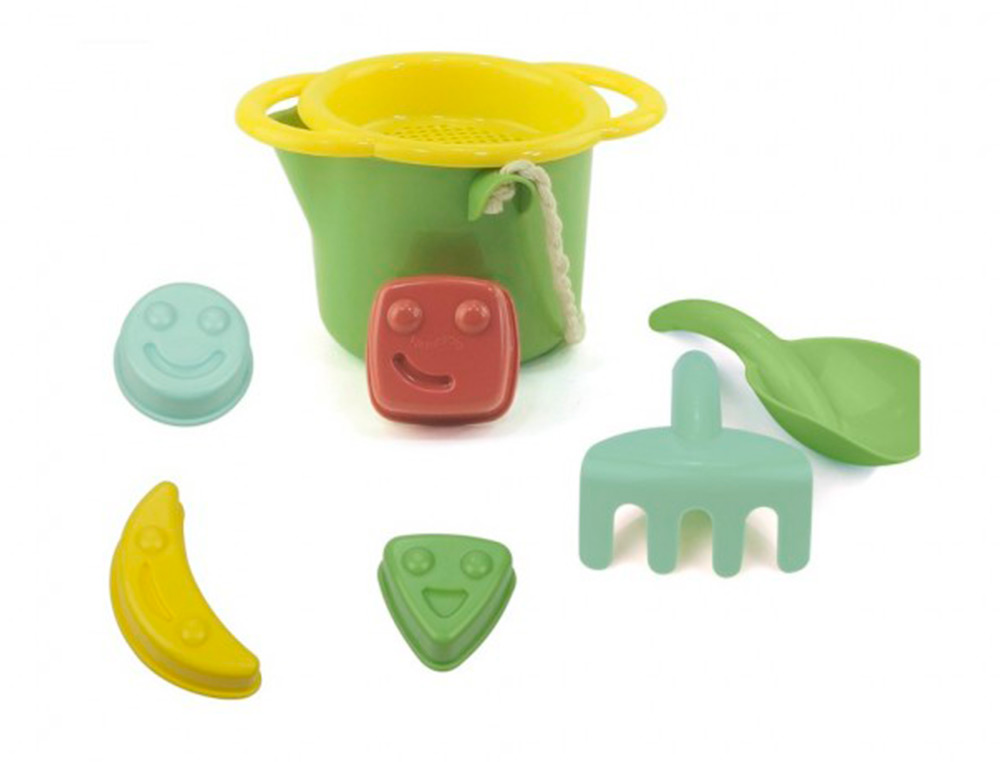 SET DE PLAYA VIKINGTOYS ECOLINE ECOLOGICO Y RECICLABLE 7 PIEZAS