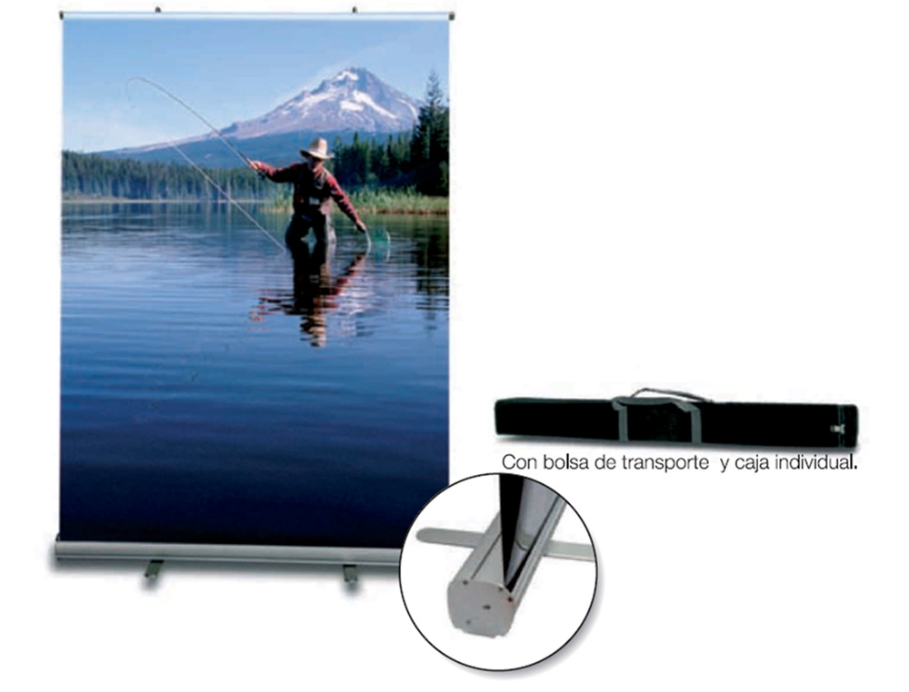 DISPLAY ENROLLABLE YOSAN ROLL UP ALUMINIO 1 CARA ANCHO 85 CM ALTURA 200 CM