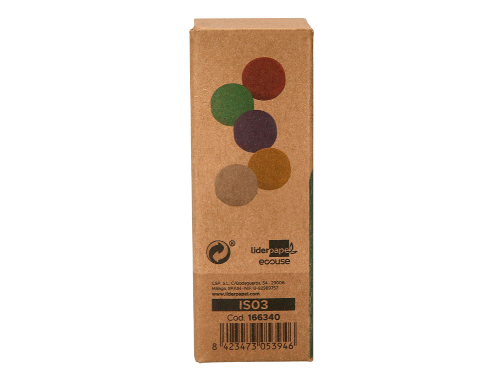 IMAN PARA SUJECION LIDERPAPEL ECOUSE PP RECICLADO PARA PIZARRA MAGNETICA 35 MM CAJA DE 10 UNIDADES