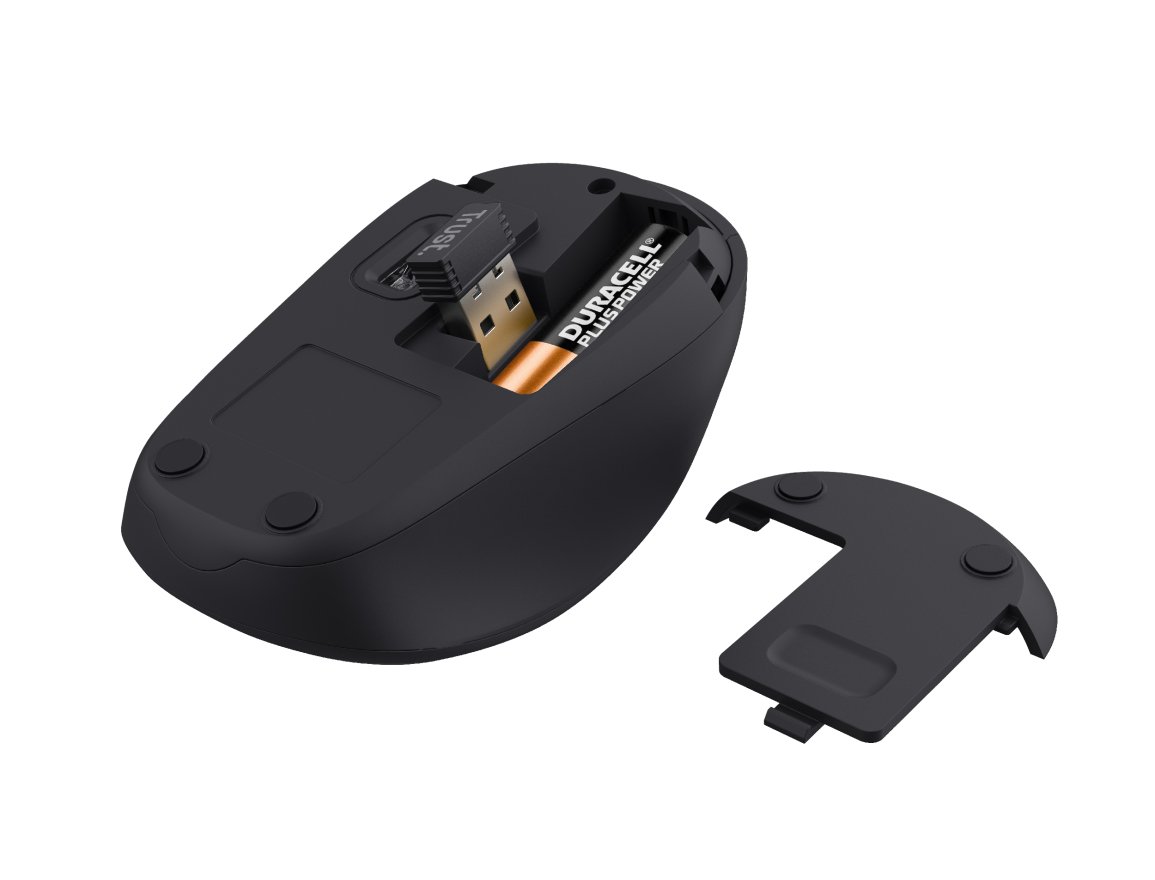 RATON TRUST YVI+ OPTICO INALAMBRICO ECO 4 BOTONES 800/1600 DPI USB 2.0 COLOR ROJO