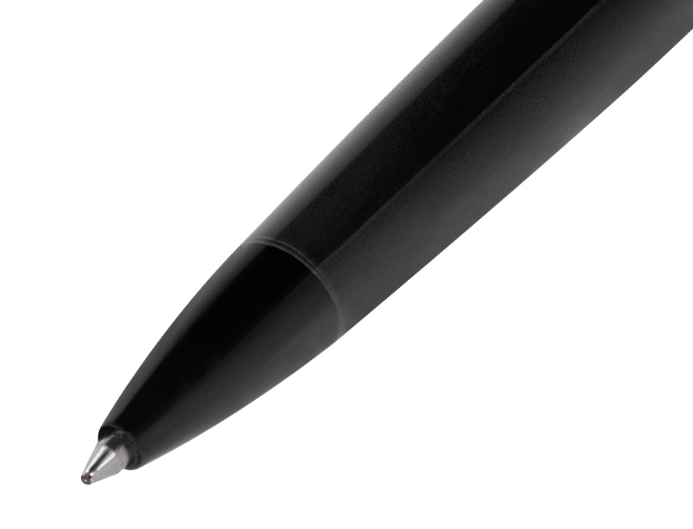 BOLIGRAFO BELIUS TURBO ALUMINIO COLOR NEGRO TINTA AZUL CAJA DE DISEO