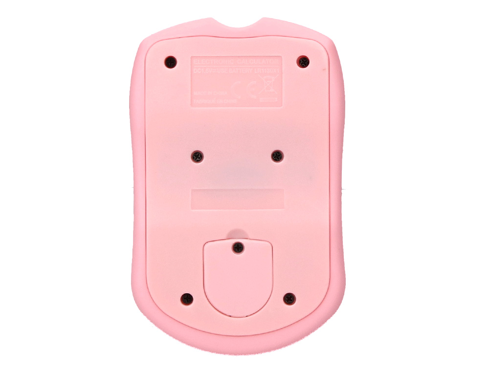 CALCULADORA LIDERPAPEL BOLSILLO XF41 8 DIGITOS SOLAR Y PILAS COLOR ROSA 94X59,5X10,5MM