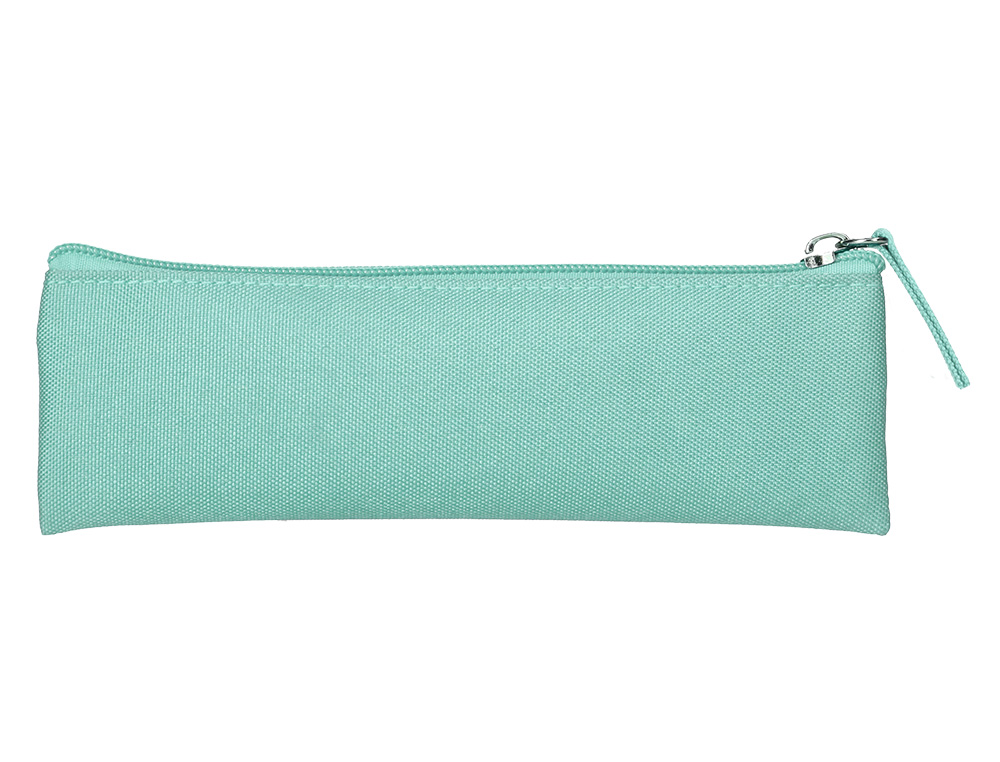 ESTUCHE PORTATODO LIDERPAPEL PLANO ESTRECHO UNA CREMALLERA 200X60 MM VERDE MANZANA