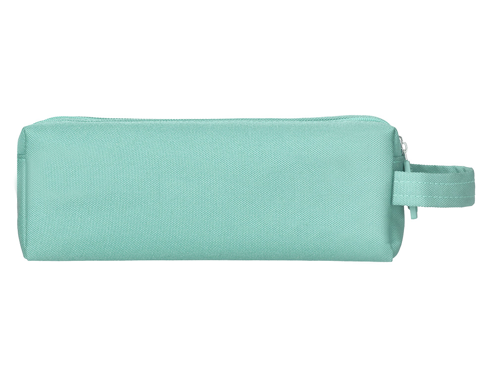 ESTUCHE PORTATODO LIDERPAPEL CLASSIC RECTANGULAR CON ASA 2 CREMALLERAS 210 X80MM VERDE MANZANA