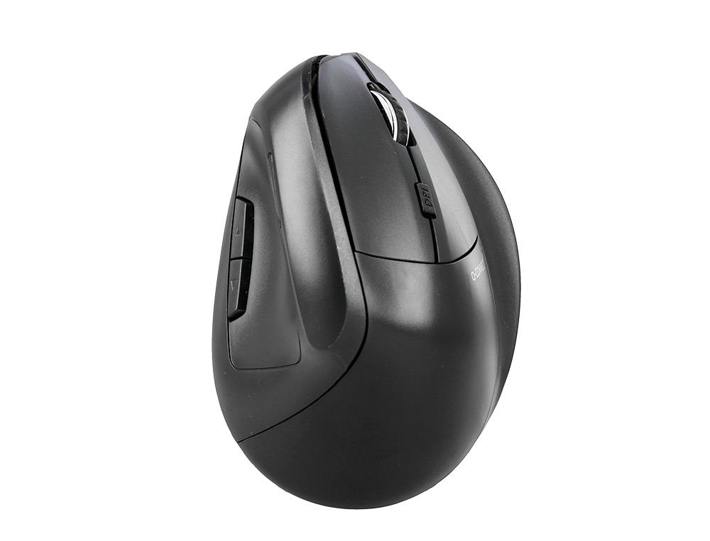 RATON Q-CONNECT OPTICO INALAMBRICO ERGONOMICO VERTICAL DPI 800/1200/1600 BATERIA RECARGABLE NEGRO
