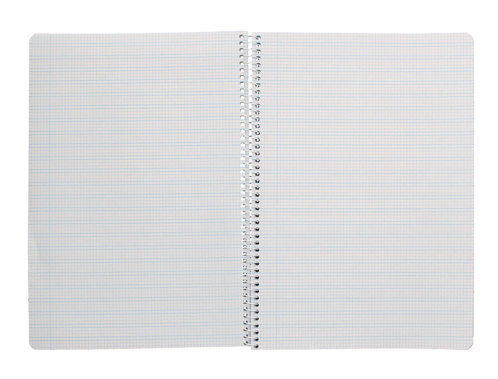CUADERNO ESPIRAL LIDERPAPEL A4 PAUTAGUIA TAPA PLASTICO 80H 90GR CUADRO PAUTADO 3MM CON MARGEN COLOR ROJO