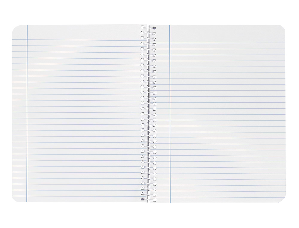 CUADERNO ESPIRAL LIDERPAPEL A4 WITTY TAPA DURA 80H 90GR RAYADO HORIZONTAL CON MARGEN COLOR AMARILLO