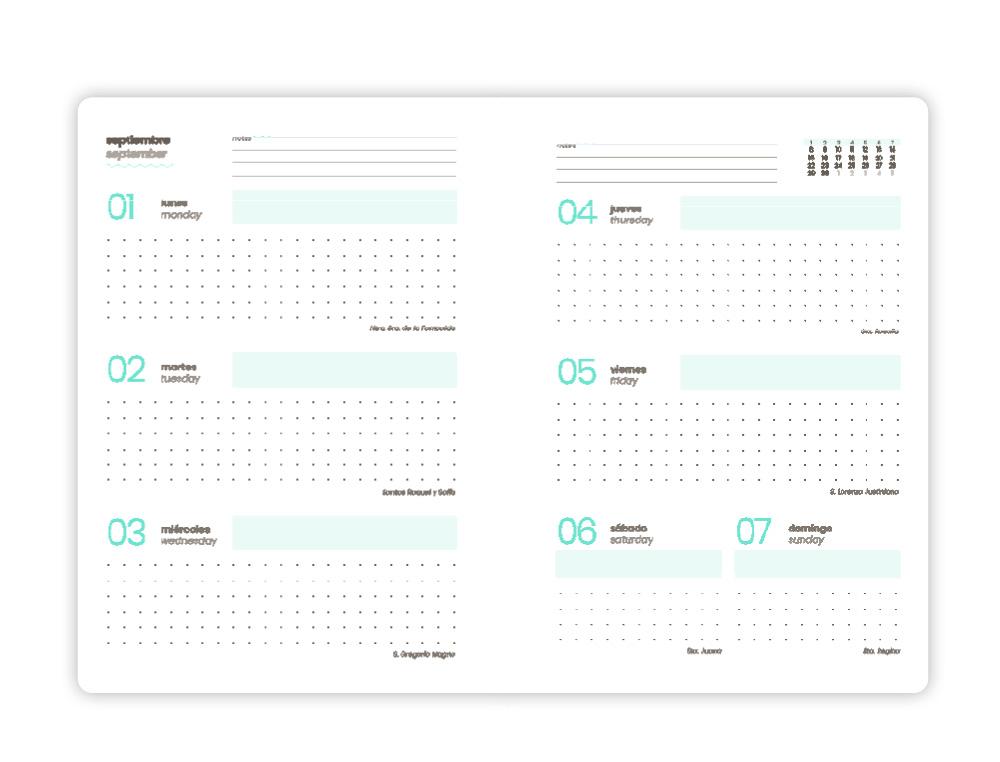 AGENDA ESCOLAR LIDERPAPEL 25-26 ESPIRAL MELTING ROSA SEMANA VISTA A5 BILINGE PAPEL FSC 80 GR