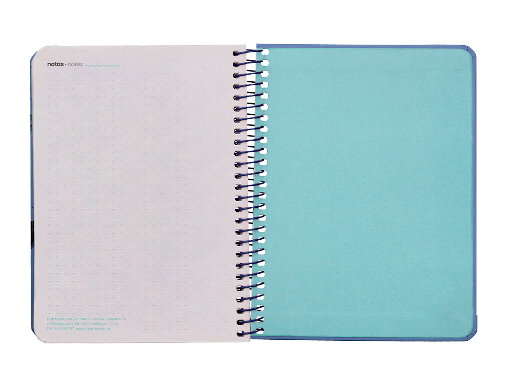 AGENDA ESCOLAR LIDERPAPEL 25-26 ESPIRAL PATTERNS RAYOS AZUL SEMANA VISTA A6 BILINGE PAPEL FSC 80 GR