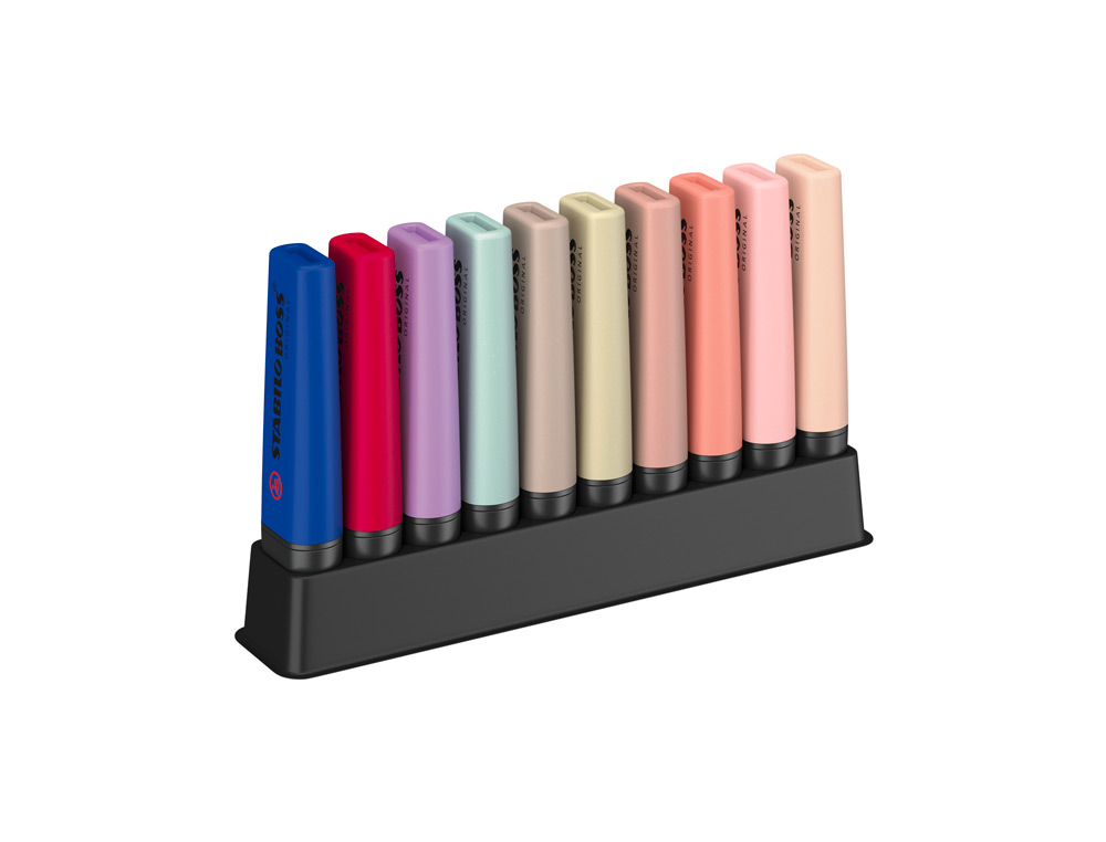 ROTULADOR STABILO BOSS FLUORESCENTE NATURE COLORS WILDFLOWER EDITION SET ESCRITORIO 10 UNIDADES