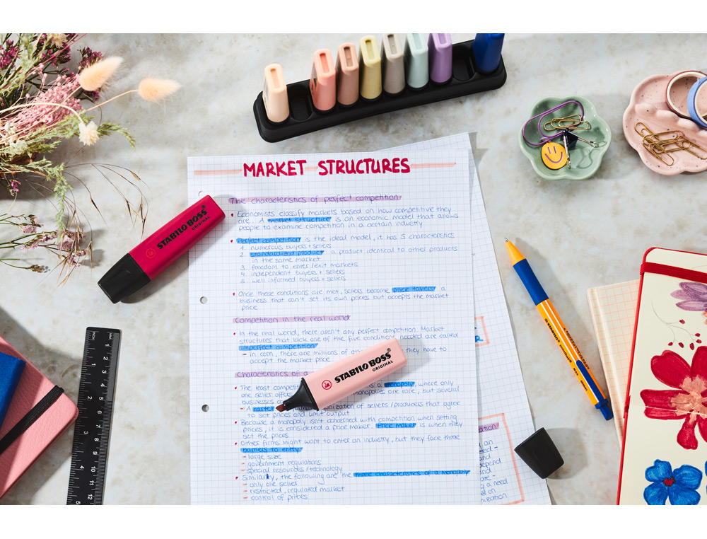 ROTULADOR STABILO BOSS FLUORESCENTE NATURE COLORS WILDFLOWER EDITION SET ESCRITORIO 10 UNIDADES