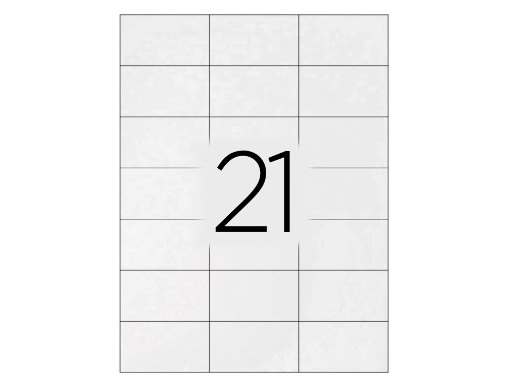 ETIQUETA ADHESIVA Q-CONNECT KF10649 -TAMAO 70X42,3 MM FOTOCOPIADORA LASER INK-JET CAJA CON 100 HOJAS DIN A4