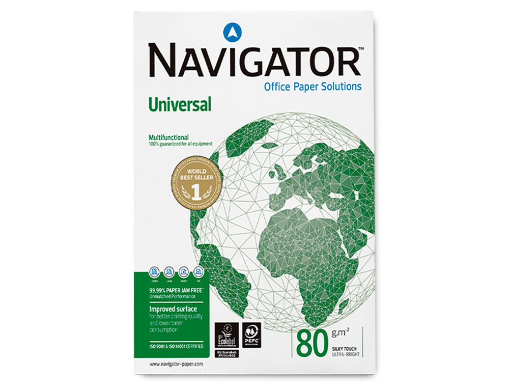 PAPEL FOTOCOPIADORA NAVIGATOR DIN A3 80 GRAMOS PAPEL MULTIUSO INK-JET Y LASERPAQUETE DE 500 HOJAS