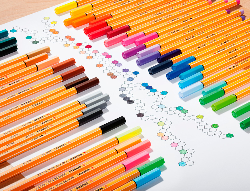 ROTULADOR STABILO PUNTA DE FIB RA POINT 88 AMARILLO PUNTA FINA 0,4MM