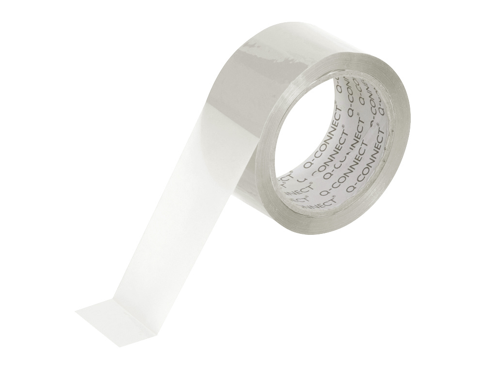 CINTA ADHESIVA Q-CONNECT POLIPROPILENO TRANSPARENTE 66 MT X 50 MM PARA EMBALAJE BAJO RUIDO