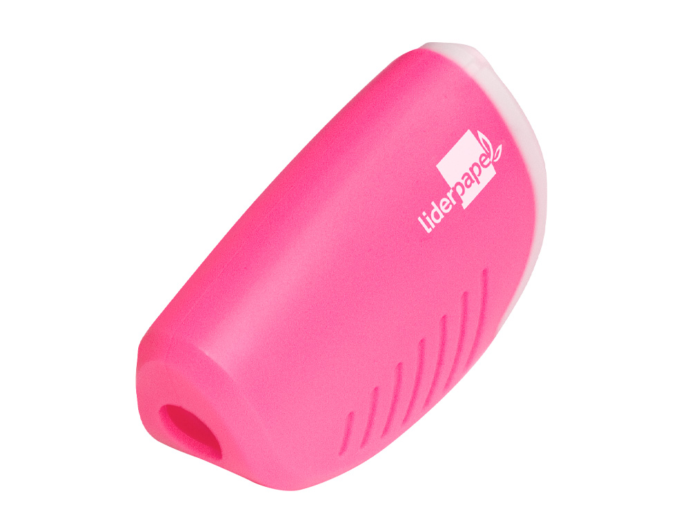 SACAPUNTAS LIDERPAPEL PLASTICO 1 USO CON DEPOSITO COLORES SURTIDOS