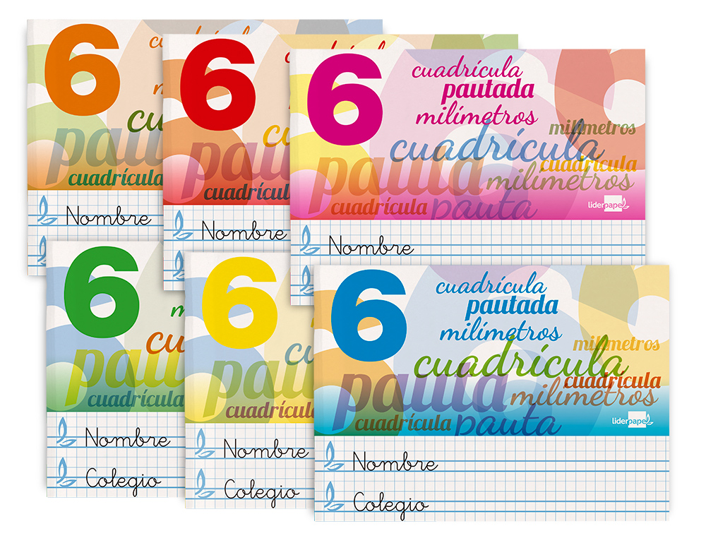LIBRETA LIDERPAPEL PAUTAGUIA TAPA CARTONCILLO 32 HOJAS DIN A5 70 GR CUADRICULADO PAUTADO 6 MM APAISADO