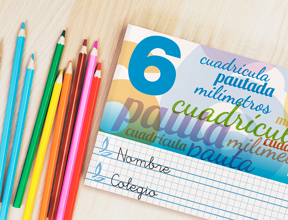LIBRETA LIDERPAPEL PAUTAGUIA TAPA CARTONCILLO 32 HOJAS DIN A5 70 GR CUADRICULADO PAUTADO 6 MM APAISADO