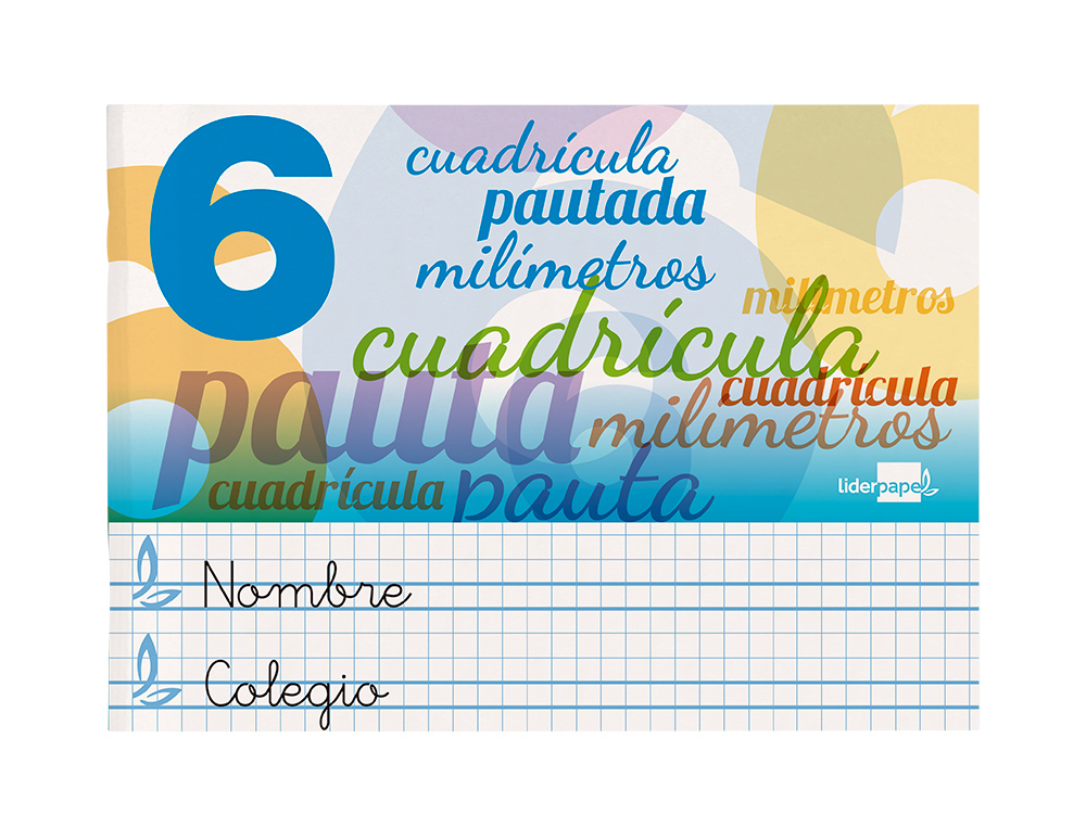 LIBRETA LIDERPAPEL PAUTAGUIA TAPA CARTONCILLO 32 HOJAS DIN A5 70 GR CUADRICULADO PAUTADO 6 MM APAISADO