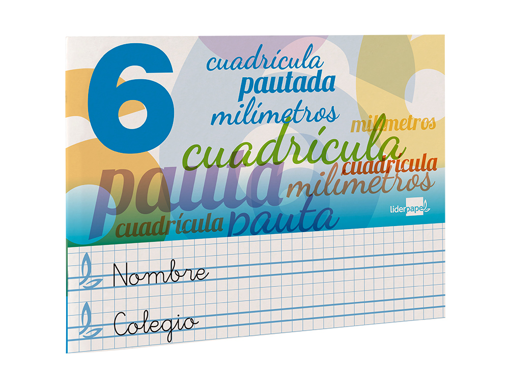 LIBRETA LIDERPAPEL PAUTAGUIA TAPA CARTONCILLO 32 HOJAS DIN A5 70 GR CUADRICULADO PAUTADO 6 MM APAISADO