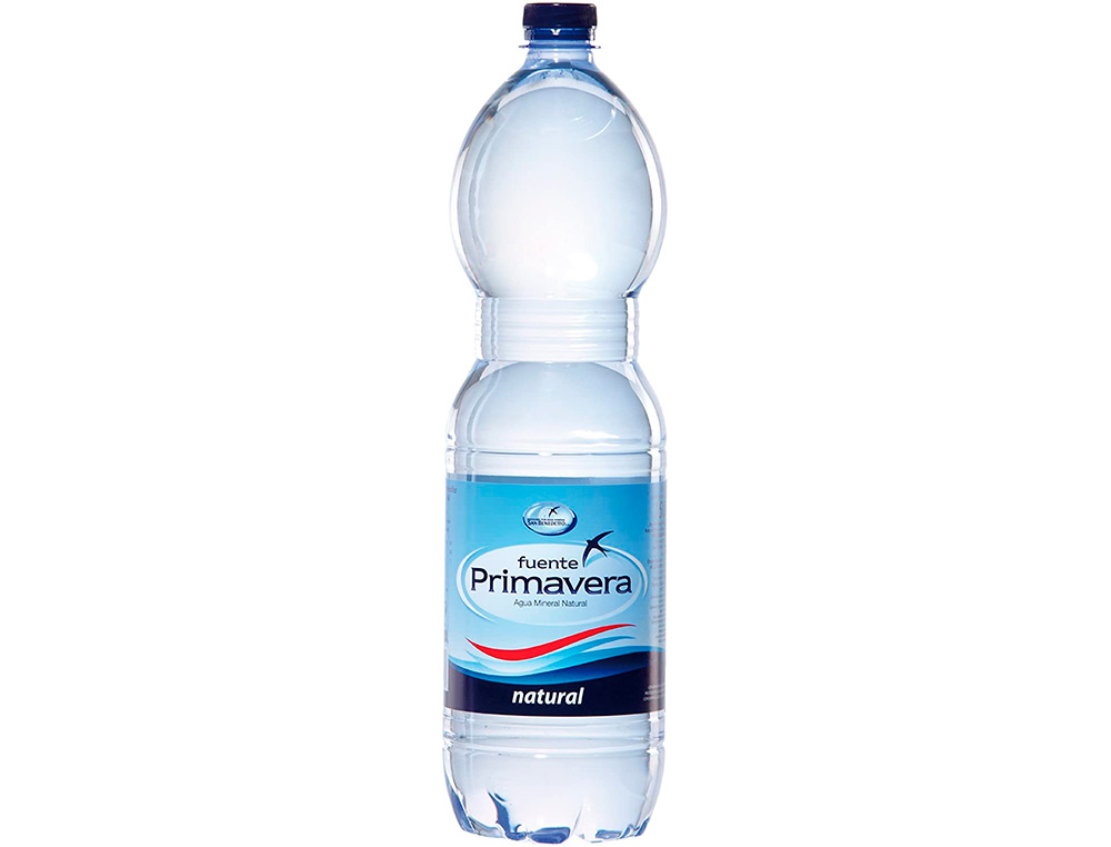AGUA MINERAL NATURAL FUENTE PRIMAVERA BOTELLA DE 1,5 L