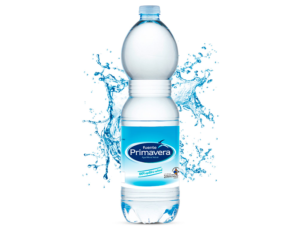 AGUA MINERAL NATURAL FUENTE PRIMAVERA BOTELLA DE 1,5 L