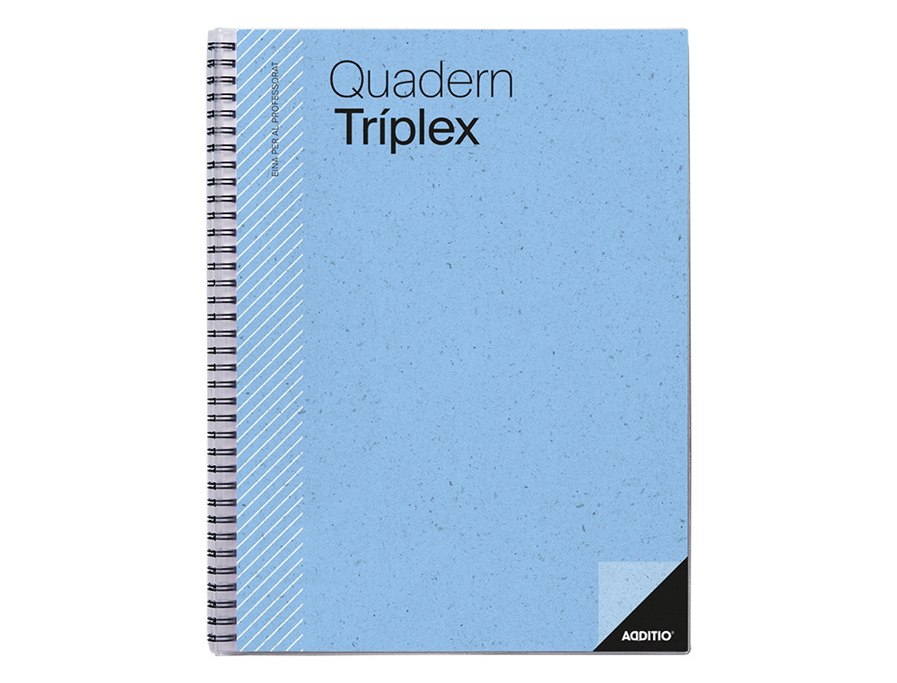 BLOC TRIPLEX ADDITIO PLAN CURSO EVALUACION CONTINUA PLANSEMANAL TUTORIAS MAS 6 FUNDAS RANSPARENTES 22,5X31CM CATALAN