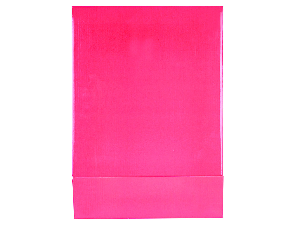 CAJA ARCHIVADOR LIDERPAPEL DE PALANCA CARTON DIN A4 DOCUMENTA LOMO 75 MM ROSA